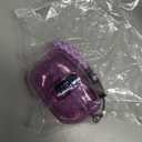 WOFRO Clear Purple Hard Case for Sony WF-1000XM5(2023) - Protective Shockproof Earbud Case with Safety Lock, Lanyard & Keychain (Portable Electronic Device Cover)