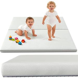 Baby Mat for Floor 59x59 Inch - Thick 1.3 Waterproof Floor Mat for Crawling, Non-Toxic with Machine Washable Cover for Toddlers Infants Boys Girls