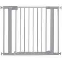 Safety 1st Easy Install Baby Gate for Doorways, Auto-Close Pressure-Mounted Magnetic Latch, Indoor Dog Gates, No Drilling, Fits 29"-38", Grey