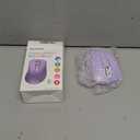 memzuoix 2.4G Wireless Mouse, 1400 DPI Computer Mice with USB Receiver, Portable Wireless USB Mouse Battery Powered Cordless Mice for Laptop, PC, Desktop, 5 Buttons (Lilac)