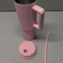 Simple Modern 40 oz Trek Tumbler with Handle and Straw Lid | Cup Holder Friendly Insulated Stainless Steel Travel Mug | Blush