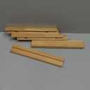 Vinyl Record Wall Mount, 6 Pack - Vinyl Record Shelves Album Display Holder for LP, CD, Book Art Storage - Vintage Home Decor (Wood Color)