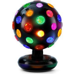 Rotating Disco Ball Light - 11" Spinning Disco Ball with Multi-Colored LED for Electric Dance Atmosphere - Perfect Disco Light for Parties, Room Decor & Events