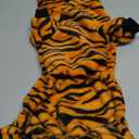 Dog Tiger Halloween Costume Cat Hoodies with Bunny Ears and Tail Puppy Warms Hooded Coat Pet Winter Clothes for Small Medium Dogs Kitten Kitty (Orange, X-Large)