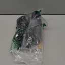 4 Pcs Halloween Costume Accessories for Adult, Black Gray Striped Scarf/Fake Nose/Bald Cap for Men Cosplay Set