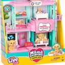 Little Live Pets Mama Surprise Families Pet Vet Playset, Baby Care Clinic Animal Hospital Play Set, 3 Puppies, Accessories, Vet Toy Gifts for Kids 5+