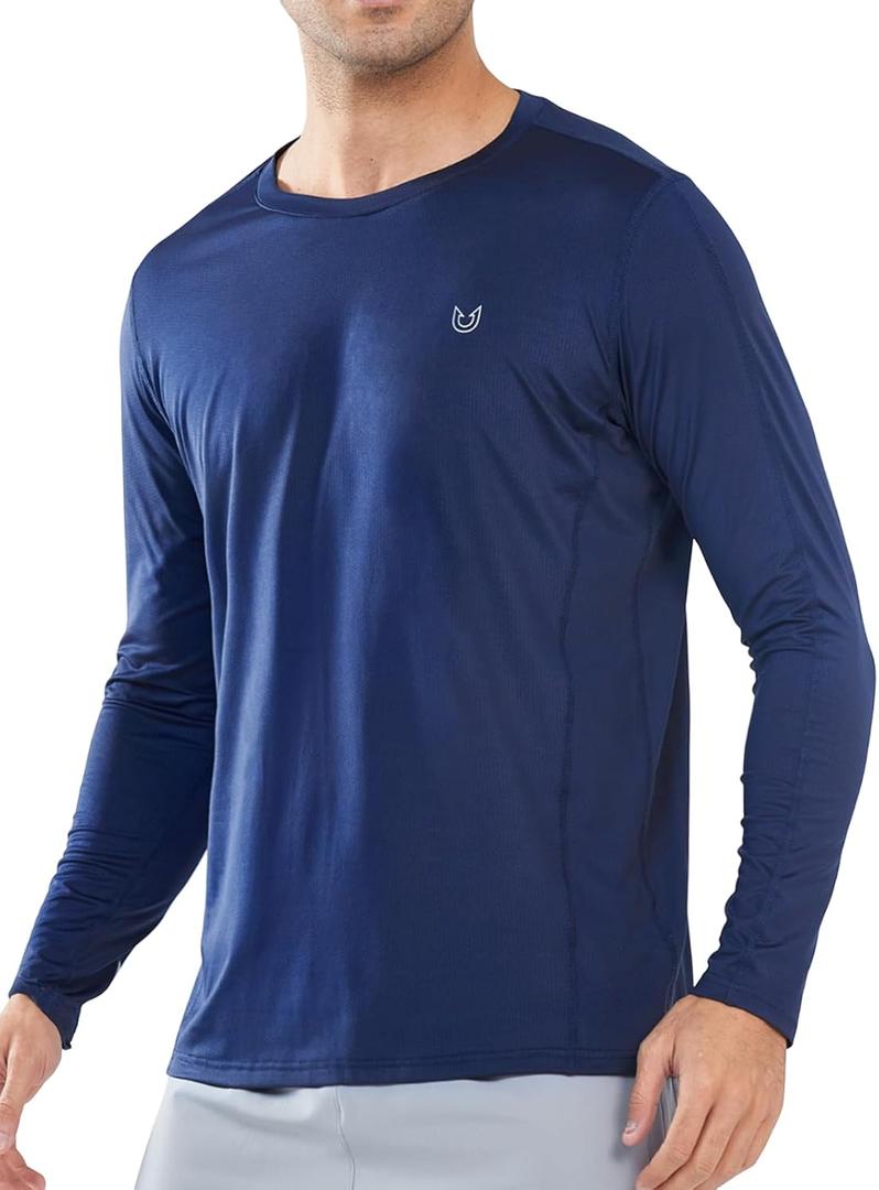 NORTHYARD Men's Sun Protection Shirts Long Sleeve UPF 50+ Rash Guard Swim Shirt Athletic Running UV Fishing Hiking SPF (L)