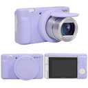 RAIALL Silicone Case for Sony ZV-1 Digital Camera, ZV1 Soft Protective Silicone Sleeve Holder, Travel Lightweight Rubber Cover with Removable Lens Cover, Purple
