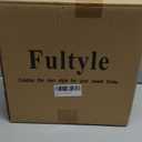 Fultyle Round Side Table, Small Drink Table for Small Spaces, Modern Accent End Table Nightstand with Solid Wood Leg for Living Room, Bedroom, Corners, and Office (Black)