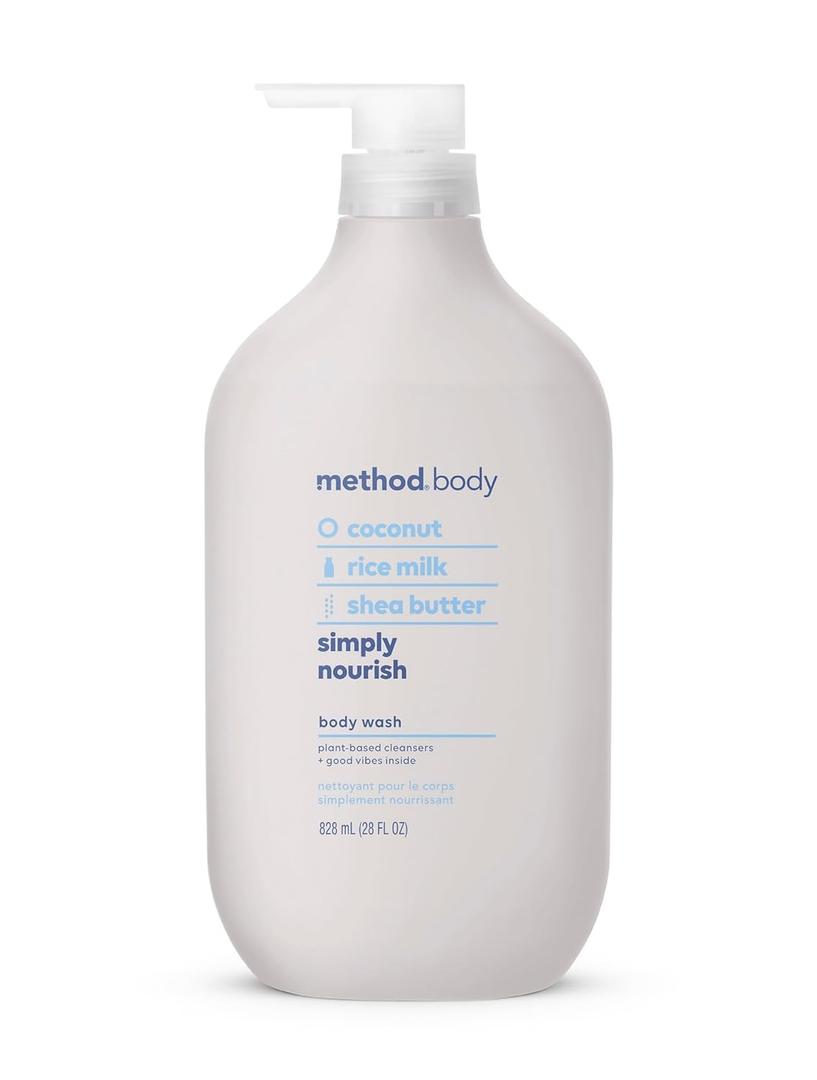 Method Body Wash, Simply Nourish, Paraben and Phthalate Free, 28 oz (Pack of 1)