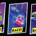 Hyper Burst Battle Racers Orange Axion Car & Launcher | Over 600+ MPH Scale Speed! | Racing Micro Scale Cars and Battle Action Toys | Ages 5+