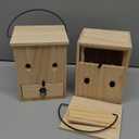 Carpenter Bee Traps for Outside 2PACK– Durable, WeatherResistant, EcoFriendly Wooden Wasp Trap for Outdoor Use, One Broken