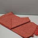 ZeeMart Red Table Runners 108 Inches Long, Burlap Linen Style Rustic Farmhouse Table Runner, Long Boho Dining Table Runner, 13x108 Inches, Red