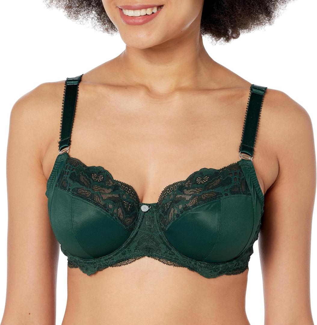 Fantasie Women's Reflect Underwire Side Support Bra (30FF, Deep Emerald)