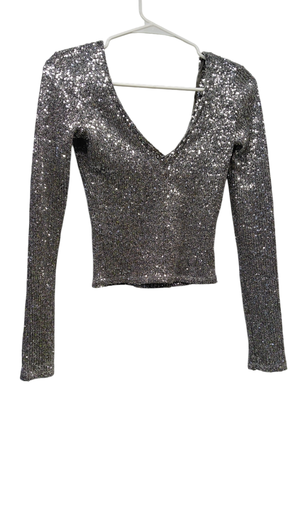 Zara Women's Silver Top S