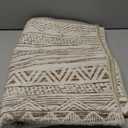 Nakagishi Area Rug Living Room Rugs: 4x6 Soft Machine Washable Boho Neutral Farmhouse Stain Resistant Moroccan Indoor Floor Carpet for Bedroom Nursery Kids Entryway Kitchen Entry Bedside Home- Gray