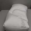 Remedy Microbead Pillow - Moldable and Temperature Regulating Cushion Ergonomic Pillow - Supports Head, Neck and Shoulders for Restful Sleep and Travel - (White)