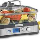 Cuisinart STM-1000 Cook Fresh Digital Glass Steamer, One Size, Stainless Steel