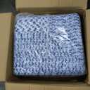 COZYLOOM 10x13 Large Area Rug Braided Printed Washable Rugs for Living Room Boho Anti-Slip Bedroom Rug Ombre Bordered Rustic Rug Soft Foldable Thin Carpet for Nursery Playroom Office Farmhouse Navy