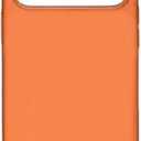 for iPhone 17 Pro/17 Pro Max Magnetic Case,Classic Liquid Silicone Anti-Scratch Mobile Phone Case (Dark Orange,17 promax)