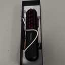 Go Brush Pro 2026 Negative Ionic Cordless Hair Straightener Brush Fast Heating Ceramic Brush for Women Portable Straightener Brush Smooth Frizz Free Hair Brush CP-S8