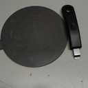 Stainless Steel Heat Diffuser for Electric Glass Gas Ceramic Cooktop, Induction Adapter Simmer Plate, Gas Stove Converter Disk with Removable Handle, Black 7.87 inch