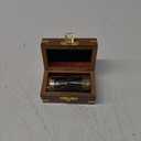 Handheld Brass Antique Telescope Spyglass with Wooden Box - Pirate Navigation 6 inch