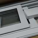 NOOTA Basement Window 32" x 16" Double Tempered Glass, Removable Flange, Vinyl Sliding WindowWhite