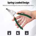 SPEEDWOX 7-Inch Circlip Pliers, Tip Diameter 0.07 Inch, External Snap Ring Pliers, Heavy Duty Precision Retaining Ring Pliers, Curved Jaws for Ring Remover Retaining