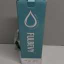 FULBEVY 32 oz Glass Water Bottles  1 Liter Motivational Tumbler Water Bottle Time Marker  Borosilicate Glass Water Bottle With Silicone Sleeve and 2 Lids, Handle Spout & Bamboo Straw Lid