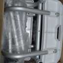 SOUNDFUSE Shower Chair for Inside Shower with Arms and Back, FSA/HSA, Height Adjustable Shower Chair for Elderly and Disabled with Enhanced Non-Slip Feet, 400 lbs Heavy Duty Shower Seat for Seniors