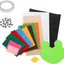 2 x Jucoan 12 Pack Hand Puppet Making Kit for Kids, DIY Animal Puppet Art Craft Set for Storytelling, Role Play, Classroom & Party, Thanksgiving Christmas Birthday Gift for Girls Boys