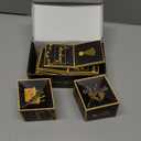 Birthday Surprise Gift Box Explosion for Money, Exploding Money Gift Box for Cash Pop up Birthday Money Explosion Box Surprise Party Gift 12 Folding Bounce Boxes for Men Women Kids, Black Gold