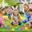 100 PCS 3.1" Fillable Easter Eggs Bulk with 6 Surprise Golden Eggs, Colorful Plastic Easter Egg Empty for Easter Egg Hunt Party Favors Kids Easter Basket Stuffers Fillers Classroom Prizes for Boy Girl