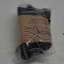 Longbay Women's Warm Chenille Knit Bootie Slippers Memory Foam Comfy Suede Fluffy Faux Fur Memory Foam Boots House Shoes (X-Large / 12-13, Black)