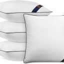 Utopia Bedding Throw Pillow Inserts (Pack of 4, White), 20 x 20 Inches Decorative Indoor Pillows for Sofa, Bed, Couch, Cushion Sham Stuffer (20x20 Inch)