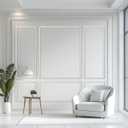 3 Set Peel and Stick Wall Molding Kit,Premade Self Adhesive Wainscoting Panels,Ready to Assemble Accent Molding Trim for Interior Wall Moulding Decor (24x60in)