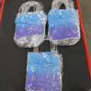 Henoyso 24 Pcs Snowflake Clear Gift Bags Princess Winter Party Favors Bag Valentines Plastic PVC Goodie Candy Treat Tote with Handle Gift Wrapping Supplies, 7.8 x 3.1 in (Snow)