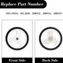 Cluparis 105-1816 Rear Lawn Mower Wheels (2-Pack), 12 Inch Replacement for Toro Recycler 205-268 20012 20016 20019, Heavy Duty Walk Behind Mower Wheels