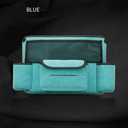 JEYODA Car Handbag Holder Between Seats Suede Large Capacity Car Purse Holder Automotive Consoles & Organizers for Document Phone Storage Car Accessories Interior (1925-style 2 blue)