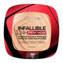 L'Oreal Paris Makeup Infallible Fresh Wear Foundation in a Powder, Up to 24H Wear, Waterproof, Linen, 0.31 oz.