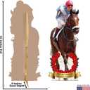 5pcs Cardboard People Horse and Jockey 150th Standee Life Size Cardboard Cutout Standup, 85 inches x 31