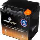 CB CHROMEBATTERY YTX30L-BS 12V 385 CCA AGM  Maintenance-Free 30Ah Battery for Harley, ATV, UTV, Snowmobile, Jet Ski  T3 Nut & Bolt Terminal  Fits Harley Touring, Polaris Sportsman 850