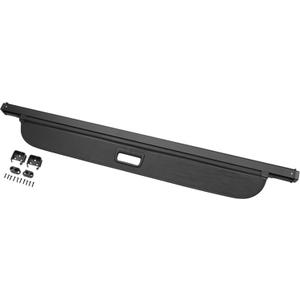 Motoforti Car Trunk Retractable Cargo Cover for Jeep Compass 2017-2024 Aluminum Alloy Canvas Black Carbon Fiber