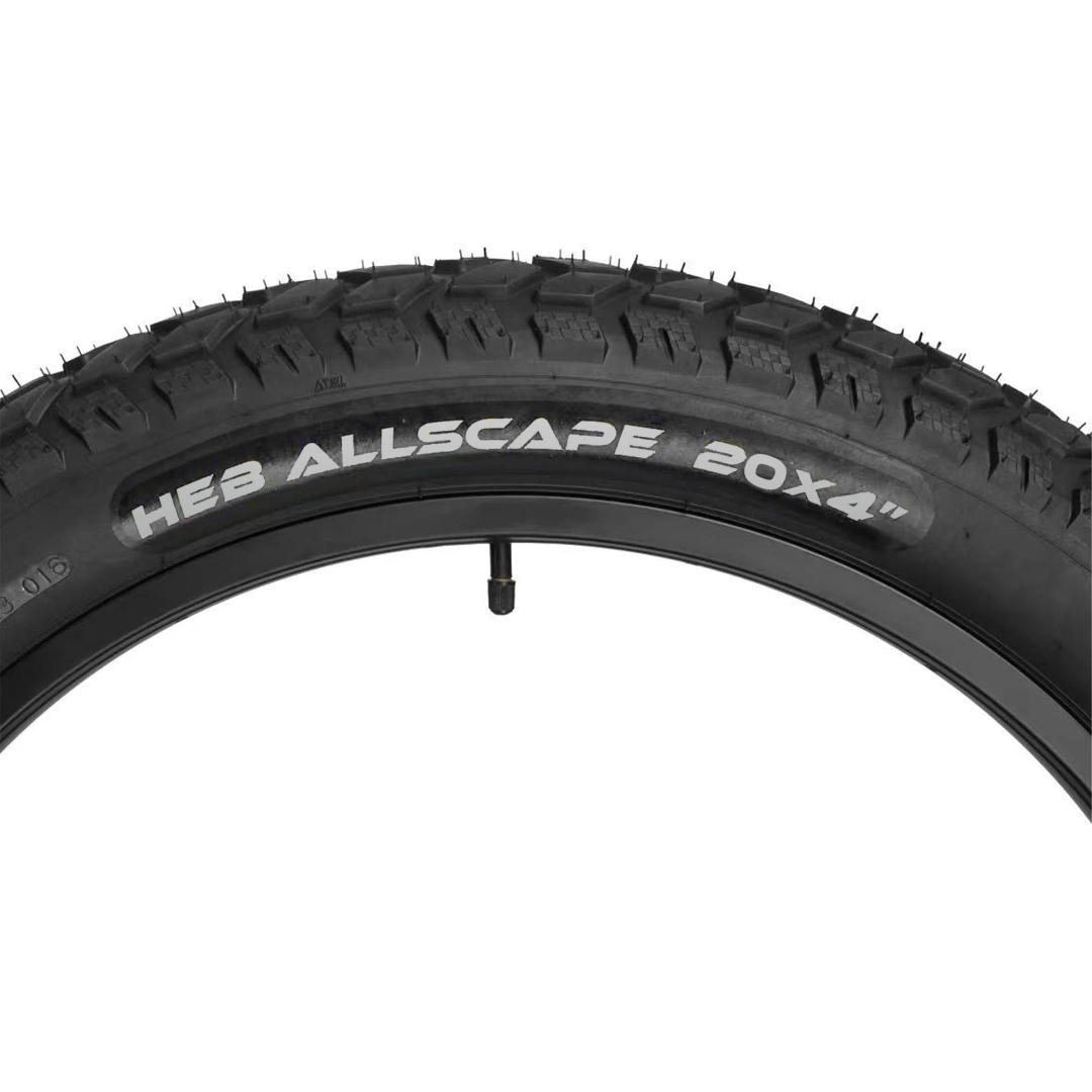 HEB ALLSCAPE 20x4 Bike Tire, Fat Tire for Ebike MTB, Heavy Duty High-Performance E-Bike Mountain Bike Tire, All-Terrain Directional Tread, High-Density Tire for Street & Trail Riding