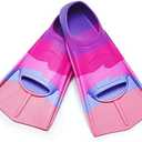 Prsca Kids Swim Fins,Short Youth Fins Swimming Flippers,Swim Training Fins for Lap Swimming,for Children Girls Boys Beginners