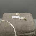 EVERGRACEHOME Stonewashed Cotton Quilt Set Full Queen Size, Ultra Soft Oversized Bedspread Coverlet Set, Lightweight Crinkle Box Stitch Bedding Sets for All Season, with 2 Shams, Mocha Brown