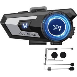 Motorcycle Helmet Bluetooth Headset,Sking Earphone,CVC Noise Cancellation Stereo Music Automatic answering,90 Hours Playing time High Sound Bluetooth Motorcycle Helmet Ultra-Thin