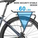 CXWXC Rear Bike Rack - Bike Cargo Rack for Disc Brake/Non-Disc Brake Mount - Bicycle Pannier Rack, Touring Carrier Rack fit 26-29 and 700c