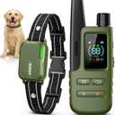 Jugbow Dog Shock Collar - 4500FT Dog Training Collar with Remote, IPX8 Waterproof Electric Dog Collar with 4 Training Modes, Security Lock, Rechargeable eCollar for 10-120lbs Small Medium Large Dogs (Green, Pack of 1)